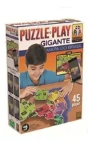Puzzle Play Gigante Mapa Do Brasil 45 Peças 03635 - Grow