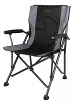 Silla Plegable Sillon Camping Playa Premium Queensland 130kg Color Negro