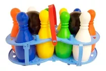 Juego De Bolos Luni Bowling Plastico Infantil Pinos Bolas