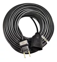 Extensão Elétrica 20 Metros Cabo Pp 2x2.5mm Plug Fêmea Reto