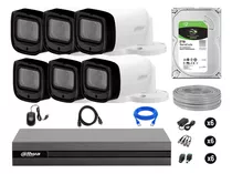 Cámaras Seguridad Dahua Exterior Kit 6 Varifocal 1080p 2tb