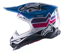 Casco Motocross Alpinestars S M10 Tld Ec Carbono Top Rac Cuo