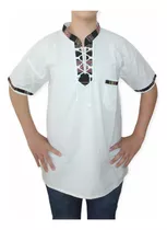 Camisa Andina Andino Con Aguayo - Unisex - Barro Cocido