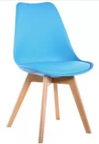 Silla Tulip Eames Celeste X1 Unid Importada Calidad Premium 