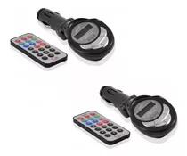 Pack X2 Transmisor Mp3 Fm Radio Pendrive Usb Para Auto