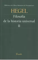 Filosofia De La Historia Universal Tomo Ii - Obras Maestras