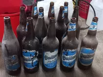 12 Envases Vacíos Cerveza De Quilmes / Isenbeck 1 L Usados