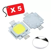 Chip Led 10w High Power Epistar Blanco 7.000 Kelvin / 5 Und