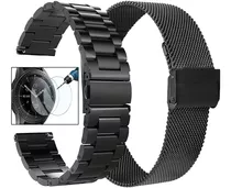 2 Mallas Metal Y Vidrio Para Samsung 46mm Gear S3 Frontier