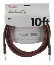 Cable Fender Professional Series Tweed Rojo 3m Recto-recto