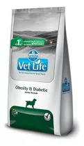 Alimento Vet Life Natural Canine Obesity & Diabetic Para Perro Adulto Todos Los Tamaños Sabor Mix En Bolsa De 10.1kg