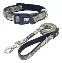 Azuza Reflective Dog Collar And Leash Set, Collar Acolchado 