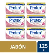 Protex 6pack Jabón Barra Antibacterial Omega3 125 Grs C/u