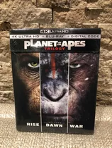 Planet Of The Ape Trilogia 4k Ultrahd + Bluray Original Nuev