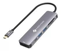 Adaptador Hub Usb C Multipuerto 6 En 1 Hdmi 4k Sd/tf Usb 3.0