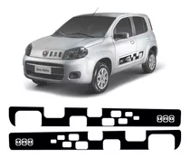 Kit Faixa Adesivo Lateral Fiat Novo Uno Vivace Evo Bolhas