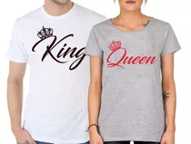 Remera De Hombre Dia De Los Enamorados King & Queen Valentin