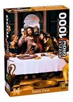  Quebra Cabeça Puzzle 1000 Peças Santa Ceia Religioso 