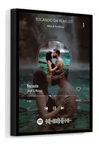 Quadro Spotify 01 Com Sua Foto E Sua Música 30x20cm