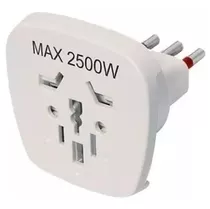 Adaptador Universal -modular 3 En Linea 3 Patas Multiformato