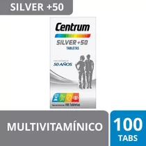 Centrum Silver Adultos +50 Multivitamínico 100 Tabletas