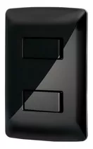 Placa Con 1 Interruptor Y 1 Escalera, Negro, Volteck 47598 Color Negro Voltaje Nominal 127v