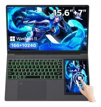Laptop 15.6+7 Pantalla Doble Intel Celeron N5095 16gb+1024gb