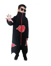 Manto Akatsuki Cosplay Naruto Fantasia Anime Capa Itachi