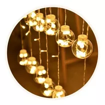 Luces Decorativas De Esfera Para Exterior Amarillas 3m 