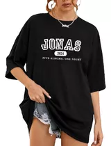 Remera Jonas Brothers Merch Boxy Oversized Nick Joe Kevin