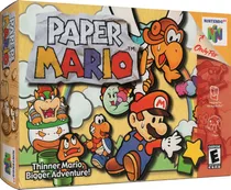 Protector Juegos Retro Caja De Plástico Laminado Paper Mario
