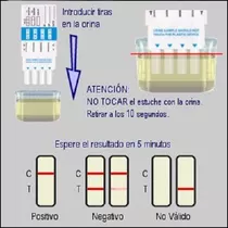 Test Detección De Droga En Orina  Coc + Thc + Bzo (3 Drogas)