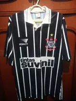 Camisa Corinthians Suvinil Ii 1995 M Original Viola Listrada