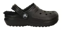 Crocs Crocband Classic Lined Clog Corderito Black Niños 2102