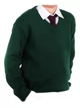 Sweater / Pullover Verde  Colegial Aero   Talle 6 Al 18 Niño