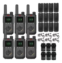 Handy Baofeng Kit X6 Walkie Talkie Uhf Lcd Bf-t17 + Extras