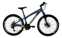 Bicicleta Vikingx Tuff25 Xwide Cambios Shimano Azul Amarelo