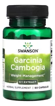 Swanson Garcinia Cambogia 80mg 60 Caps Quemagrasa 2 Meses