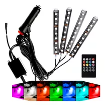 Tirax4 Led Luz Piso Interior Auto +control Ritmica/r&c