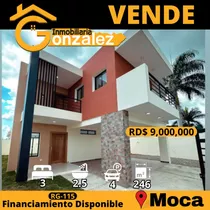 Inmobiliaria González Vende Moderna Casa En Moca 