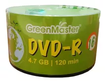 Disco Virgen Dvd-r Greenmaster Imprimible De 16x Por 50 Unidades