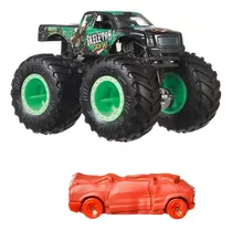 Monster Trucks Skeleton Crew + Brinde Carro Hot Wheels Crush
