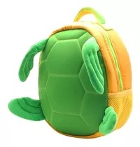 Mochila Infantil Jardin Funnyland Cresko Tortuga Tortuguita Color Verde Diseño De La Tela Liso