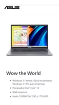 Laptop Asus X415ea-ek1527w 14  Windows 11 Pentium Gold 8 Gb