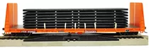 Ferromex Carro Plataforma 60´ Con Carga De Tubos Escala H0 