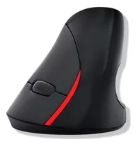 Mouse Vertical Ergonómico Inalámbrico Recargable Tecmaster Color Negro