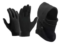 Mascara Termica Gorro Cuello Moto Sky + Guantes Primera Piel