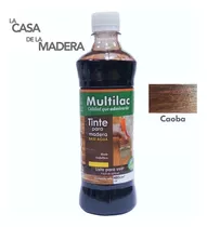 Tinta Para Madera Color Caoba Multilac Base Agua 480ml