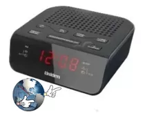 Radio Reloj Despertador Uniden Usb Fm, Ar1302
