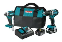 Kit Makita 18 Volts Taladro Percutor + Atornillador Impacto